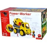 BIG Power-Worker Zementmischer + Figur, Spielfahrzeug gelb/grau