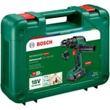 Bosch Heimwerken & Garten Akku-Bohrschrauber AdvancedDrill 18V-80 QuickSnap grün/schwarz, Li-Ionen Akku 2,5Ah, Koffer, POWER FOR ALL ALLIANCE