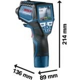 Bosch Professional Thermodetektor GIS 1000 C Professional L-Boxx blau/schwarz, Li-Ionen-Akku 1,5 Ah, in L-BOXX