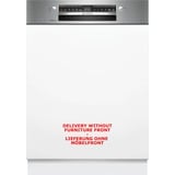 Bosch SMI4EVS08E Serie 4, Spülmaschine edelstahl (gebürstet), 60 cm, Home Connect