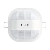 Busch-Jaeger Präsenzmelder mit KNX-Busankoppler, 2 Kanäle, Unterputzmontage, 91x91x49 mm, Bewegungsmelder weiß (matt), Retail