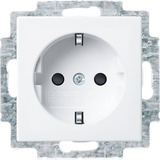 Busch-Jaeger Schutzkontakt-Steckdosen-Einsatz Schuko Typ F mit erhöhtem Berührungsschutz 16 Ampere weiß (glänzend), Retail