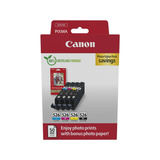 Canon Tinte Photo Value Pack CLI-526 inkl. 50 Blatt 10x15 Fotopapier