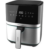 Cecotec Heißluftfritteuse CecoFry Full InoxBlack 5500 Pro, mit Zubehör schwarz/edelstahl, 1.700 Watt, Korb 5,5 Liter, mit Silikon-Zubehörpaket