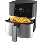 Cecotec Heißluftfritteuse CecoFry Full InoxBlack 5500 Pro, mit Zubehör schwarz/edelstahl, 1.700 Watt, Korb 5,5 Liter, mit Silikon-Zubehörpaket