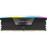 Corsair DIMM 96 GB DDR5-6400 (4x 24 GB) Quad-Kit, Arbeitsspeicher schwarz, CMH96GX5M4B6400C32, Vengeance RGB, INTEL XMP