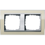 Gira Abdeckrahmen 2fach, Abdeckung beige, Retail
