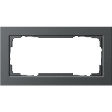 Gira Abdeckrahmen zweifach E2, Abdeckung anthrazit, Retail