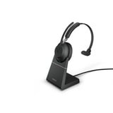 Jabra Evolve2 65, Headset schwarz, UC, USB-A, Ladestation