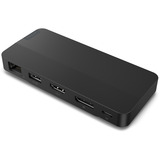 Lenovo USB-C-Reisedock, Dockingstation USB, HDMI, DP, RJ-45, mit Netzteil