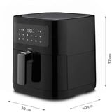 Medion Heißluftfritteuse Life MD 11740 E40 XL schwarz, 2.150 Watt, Korb 5,2 Liter