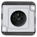 Merten Schutzkontaktsteckdose MEG2500-7060 aluminium, Retail