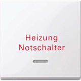 Merten Wippe Kontrollfenster Aufdruck Heizung weiß (glänzend), Retail