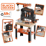 Smoby Black+Decker Werkbank mit Kran, Kinderwerkzeug 