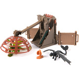 Spin Master Drachenzähmen leicht gemacht - Drachen-Arena: Drachenfang-Spielset, Spielgebäude 