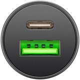 goobay Dual-USB Auto-Schnellladegerät 45 Watt, PD schwarz, 1x USB-C, 1x USB-A, Power Delivery, 12 / 24 Volt