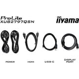 iiyama ProLite XB2797QSNP-B1, LED-Monitor 68.5 cm (27 Zoll), schwarz (matt), QHD, IPS, HDMI, DP, USB-C, USB-Hub, Daisy Chain, KVM