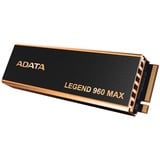 ADATA LEGEND 960 MAX 2 TB, SSD dunkelgrau/gold, PCIe 4.0 x4, NVMe 1.4, M.2 2280