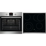 AEG Kombi B301, Backofen-Set edelstahl/schwarz