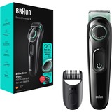 Braun BeardTrimmer 3 BT3321, Bartschneider schwarz/mint
