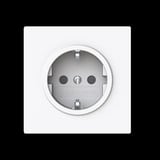 Busch-Jaeger Schutzkontaktsteckdose Schutzkontakt Safety Plus weiß, Retail