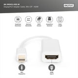 Digitus Mini DisplayPort auf HDMI Adapter / Konverter weiß, HDMI, DP 1.1a