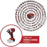 EINHELL Professional Akku-Schlagschrauber TP-CI 18 Li Brushless -solo, 18Volt rot/schwarz, ohne Akku und Ladegerät