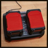 Einhell PXC 2x 3.0Ah Starter Kit & Twincharger Kit, Ladegerät schwarz/rot