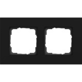 Gira Abdeckrahmen zwei fach, Abdeckung schwarz, Retail