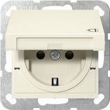 Gira Steckdose Schutzkontakt Typ F 16 Ampere 250 Volt mit Klappdeckel weiß, Retail