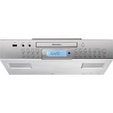 Karcher RA 2050, Kompaktanlage silber, Küchenradio zur Unterbaumontage, CD/MP3-Player, USB