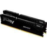 Kingston FURY DIMM 16 GB DDR5-6000 (2x 8 GB) Dual-Kit, Arbeitsspeicher schwarz, KF560C30BBK2-16, Fury Beast, INTEL XMP