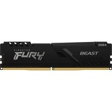 Kingston FURY DIMM 8 GB DDR4-3000, Arbeitsspeicher schwarz, KF430C15BB/8, Beast