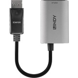 Lindy Konverter DisplayPort 1.4 > HDMI 8K, Adapter schwarz/grau, 11cm