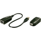 Lindy USB 2.0 Cat.5/6 Extender, USB-Extender schwarz, 50m