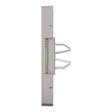 Merten Zentralplatte zweifach mit Schriftfeld und integrierten Verschlussschiebern, Abdeckung grau, Retail