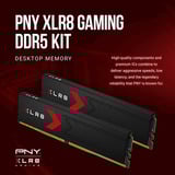 PNY DIMM 32 GB DDR5-6400 (2x 16 GB) Dual-Kit, Arbeitsspeicher schwarz, MD32GK2D5640036XR, XLR8 Gaming EPIC-X, INTEL XMP, AMD EXPO