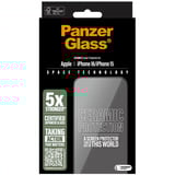 PanzerGlass Ceramic Displayschutz Ultra-Wide Fit, Schutzfolie transparent, iPhone 16 / 15, EasyAligner