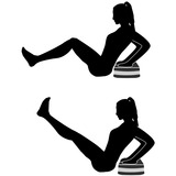 Schildkröt Fitness Stepper, Fitnessgerät schwarz/grau