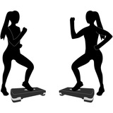 Schildkröt Fitness Stepper, Fitnessgerät schwarz/grau