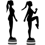 Schildkröt Fitness Stepper, Fitnessgerät schwarz/grau