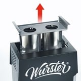 Severin Wurster WT 5005, Elektrogrill schwarz/grau, 2.000 Watt, Würstchengrill