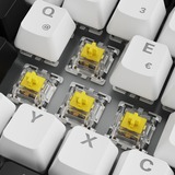 Sharkoon SKILLER SGK50 S3, Gaming-Tastatur weiß, DE-Layout, Gateron Yellow