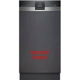 Siemens SR53HS74KE iQ300, Spülmaschine edelstahl (gebürstet)/schwarz, 45 cm, Home Connect