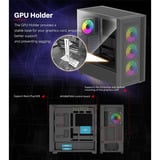 Xilence Flux X916.ARGB, Tower-Gehäuse schwarz, Tempered Glass