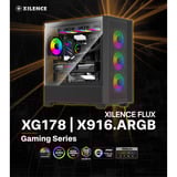 Xilence Flux X916.ARGB, Tower-Gehäuse schwarz, Tempered Glass