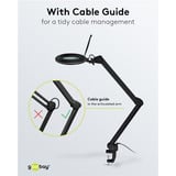 goobay LED-Klemm-Lupenleuchte 10W, LED-Leuchte schwarz