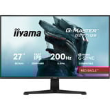 iiyama G-Master G2771QS-B1 Red Eagle, Gaming-Monitor 68.6 cm (27 Zoll), schwarz (matt), QHD, Fast-IPS, HDMI, DP, G-Sync komp., 200Hz Panel