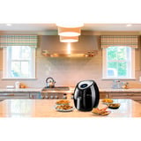 Ariete Airy Fryer XXL , Heißluftfritteuse schwarz, 1.800 Watt, Korb 7 Liter