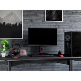 Arozzi Arena Moto Gaming-Tisch, Black schwarz, höhenverstellbar auf Knopfdruck, vollflächiges Mauspad